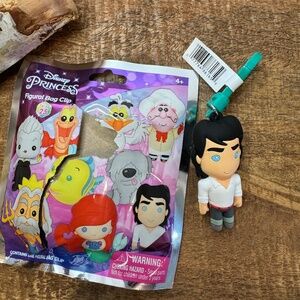 Disney Little Mermaid bag clip “Eric” brand new